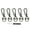 Dumb black, variant on Multipurpose Zincs Alloy Carabiner Clip Detachable Buckle Secure Horseshoe Shape Closure For Organizing Keys Wallets