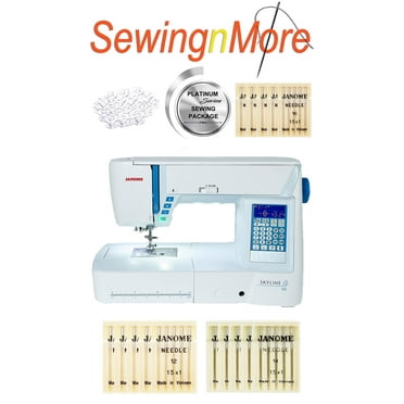 Janome Skyline S5 Computerized Sewing Machine w/ Exclusive Platinum Series Sewing Package!