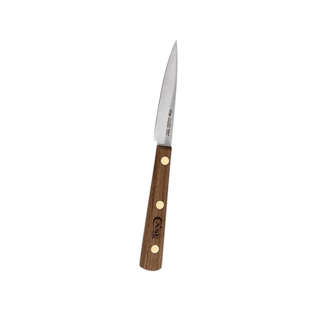 Case 3″ Spear Point Paring Knife – Walnut Handle – Tru-Sharp Stainless Steel – Full Tang – Model 07319