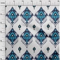 thumbnail image 3 of oneOone Polyester Spandex Blue Fabric Asian Ikat Sewing Craft Projects Fabric Prints By Yard 56 Inch Wide, 3 of 4
