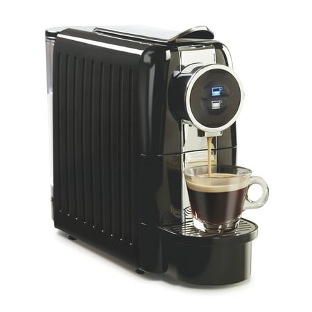Hamilton Beach Espresso Maker, Compatible with Nespresso®* original capsules, Black with Chrome Accents, 40726