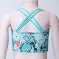 thumbnail image 6 of iiniim Kids Girls Bikini Floral Print Crop Tops Active Wear UPF50+ Rash Guard for Beach and Pool 6-16 Green 12, 6 of 7