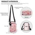 thumbnail image 6 of HELLHERO Crossbody Sling Bags for Men, Women Travel Paw Print Snowflakes Cross Body Purse with Zipper, 6 of 7