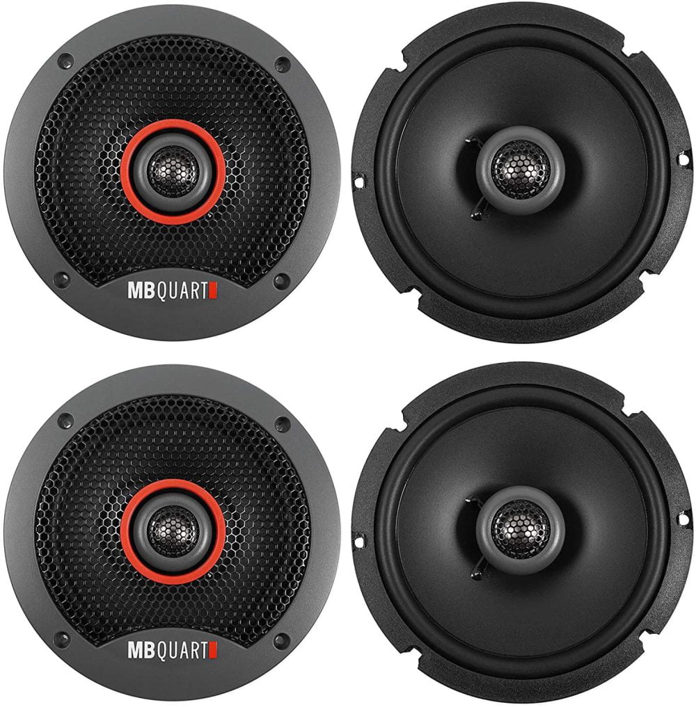 2 NEW 6.5" Shallow Mount 2-way Car Audio Speakers.4 ohm Stereo Pair.OEM.auto 