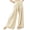 Beige 1, variant on Womens Wide Leg Pants with Pockets, Elastic High Waist Flowy Loose Long Trousers, Lightweight Casual Summer Solid Daily Bottoms