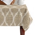 thumbnail image 4 of Khaki Moroccan Table Cloth Waterproof Tablecloths, Boho Retro Country Abstract Geometric Grid Tablecloth Dining Table Cover for Kitchen Party Tabletop Outdoor, Rectangle Tablecloth 60x102 Inch, 4 of 9
