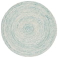 thumbnail image 5 of SAFAVIEH Ikat Hannan Geometric Circles Wool Area Rug, Ivory/Blue, 4' x 6', 5 of 10