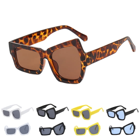 Only Moment Sun Glasses Fashion Accessories Resin Retro Driving Glasses 90’S Vintage Fashion Narrow Square Frame UV400 Protection White One Size