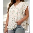 thumbnail image 3 of Oryer Plus Size Tank Tops for Women, V Neck Trendy Tunic Summer Shirts for Women Sleeveless Casual Womens Blouse 1X-5X, 3 of 6