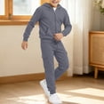 thumbnail image 2 of Kids Fall Clothes Long Sleeve Crewneck Sweatshirt Top Casual Pants Set Infant Winter Outfits, 2 of 5