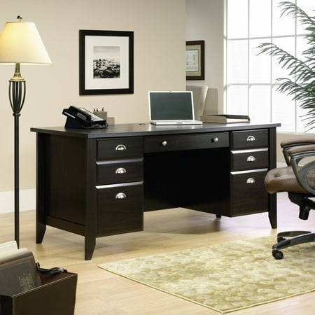 Sauder(R) Shoal Creek Executive Desk, 30 1/2in.H x 65 1/8in.W x 29 1/4in.D, Jamocha Wood