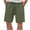 Army Green, variant on EchfiProm Casual Shorts Gray Sports Running Fitness Elastic Waist Shorts Solid Color Workout Shorts M