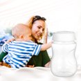 thumbnail image 4 of Botella de leche Irfora 8 PCS Biberones de leche materna con tapa a prueba de fugas Cuello ancho Sin BPA 180ml / 6.1oz Botella de almacenamiento de recolección de leche materna para viajes de trabajo Irfora Botella de leche, 4 of 7