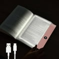 thumbnail image 3 of Luz de Lectura LED , Recargable, Transparente, con 3 Colores y Temporizador, Ideal para Leer Libros A Toda Página, Color Rosa., 3 of 5