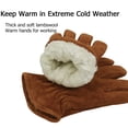 thumbnail image 2 of Guantes de trabajo OZERO con aislamiento de invierno, resistentes a la nieve y al frío, para hombre, 2 of 7