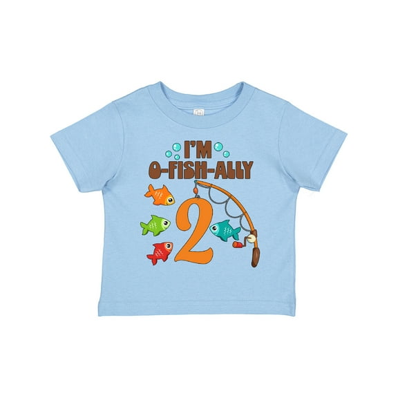 Inktastic I'm O-fish-ally Two Fishing Birthday Boys or Girls Toddler T-Shirt