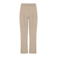 thumbnail image 4 of Pantalones largos de trabajo para hombre, pantalones casuales multibolsillos de talla grande, pantalones tobilleros holgados de algodón y lino con cordón ajustable, pantalones de poliéster para hombre, 4 of 5