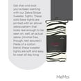 thumbnail image 7 of MeMoi Zebra Stripe Cotton Blend Sweater Tights - Womens - Female, 7 of 7