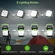 thumbnail image 2 of Linterna de camping, luces LED solares y recargables por USB, luces portátiles plegables para tienda de campaña, camping y senderismo., 2 of 5