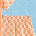 thumbnail image 5 of Gubotare Kids Summer Pajamas Girls Pajamas Silk Satin Pajama Sleepwear Button Down Pj Set Loungewear Girls Pajama Shorts Set Size 15-16 (Orange,15-16 Years), 5 of 7