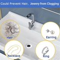 thumbnail image 4 of 6 PCS Bathroom Sink Drain Strainers for 1.2-1.6Inch Drain Hole, 4 of 5