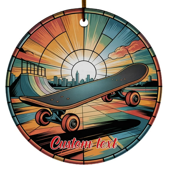 Skateboard Ornament – Unique Christmas 2025 Gift for Vehicle Enthusiasts, Kids, Friends or Workmates