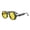 1, variant on Retro Steampunk Round Sunglasses, Vintage Aviator Style UV400 Protection Glasses for Men and Women, 3 Lens Colors