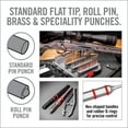 thumbnail image 4 of Punch Set Gunsmithing Real Avid con rodillo, punta plana, 4 of 9