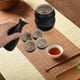 thumbnail image 5 of 1 juego de jarra y tazas de cerámica japonesas para servir sake, olla tradicional para sake con calentador y recipiente para calentar, botella de porcelana para servir sake, 5 of 8