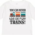 thumbnail image 4 of Inktastic Toy Train Never Have Too Many Trains Boys or Girls Long Sleeve Toddler T-Shirt, 4 of 5