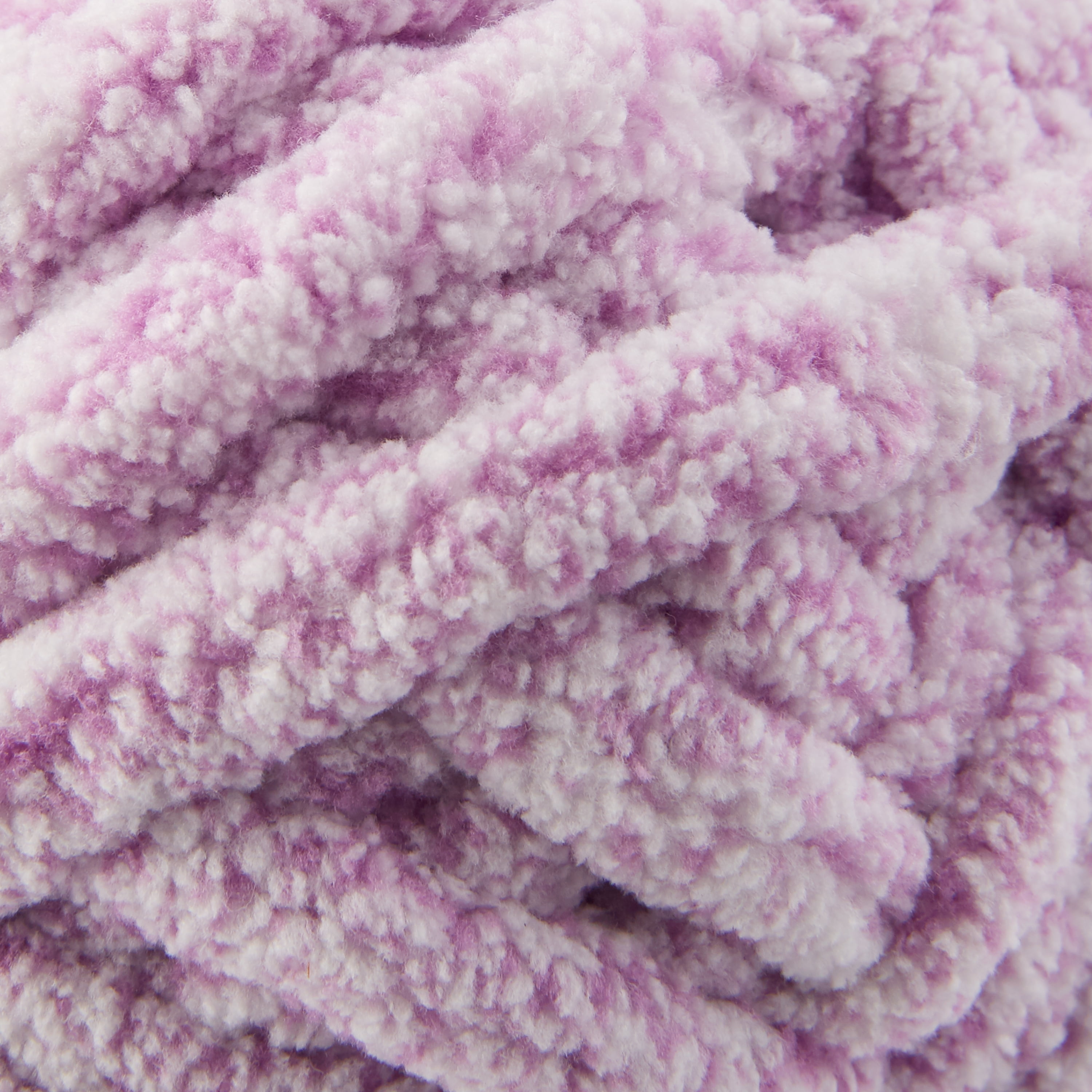 Chunky Knit Chenille Yarn for Hand Knitting Pink Mauve White Multicolor  302g Wt