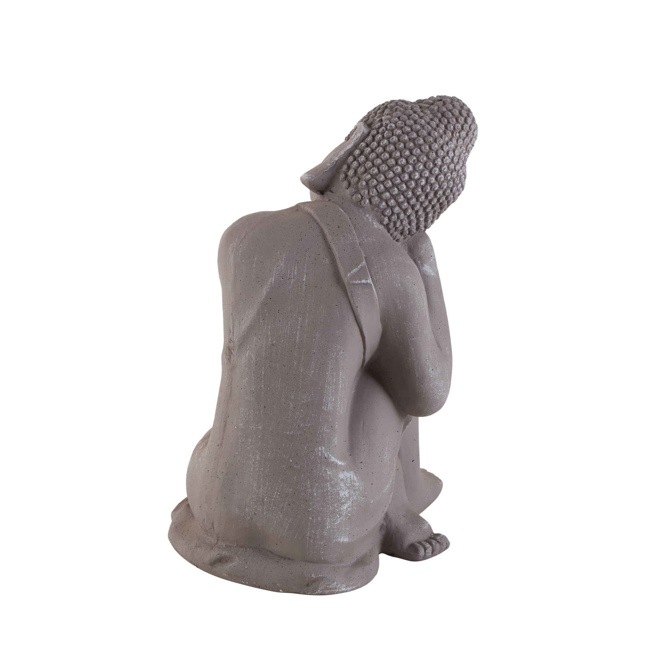 DecMode 20" Indoor Outdoor Meditating Buddha Garden Sculpture