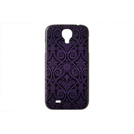 Purple Damask Pattern For Samsung Galaxy S4 Case by iCandy Products Back Phone