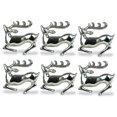 thumbnail image 1 of Juego de servilleteros DII Christmas Silver Reindeer, 6 unidades, 1 of 9