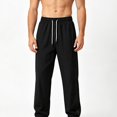 thumbnail image 5 of DayScoop Mens Fashion Pants Summer Trousers Solid Big & Tall Breathable Loose Mesh Fast Drying Cool All Match Full Length Pants, 5 of 5