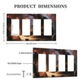 thumbnail image 3 of Game Graphics Switch Cover Decorative Wall Plate / 4-Gang 4-Decor / Standard Size 4.5x8 in, 3 of 5