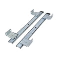 thumbnail image 2 of perfk under Desk Slider Track Slides Hardware Pull Out Balls Bearing Rails Rack Set White, 2 of 9
