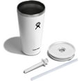 thumbnail image 3 of Hydro Flask Gobelet en Acier Inoxydable Tout Autour 28 Oz avec Paille Flexible Résistante aux Fuites et Couvercle à Pression, Blanc, 3 of 7