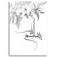 thumbnail image 1 of Carteles de caligrafía Floral islámica para sala de estar, arte de pared, pinturas de lienzo impresas, decoración del hogar, Ayat al-kursi Corán francés Bismillah, 1 of 4