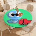 thumbnail image 4 of Funny GooGoo & GaaGaa Baby-theme Fitted Round Tablecloths Elastic Edged Table Covers Waterproof Table Cloth for Kitchen Holiday Party Tables Decor 150cm, 4 of 6