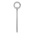 thumbnail image 6 of Auriga Fine Jewelry 925 Sterling Silver Rh-plt Engravable Round Front/Satin Back Disc Charm for Women (L-26mm, W-19mm), 6 of 6