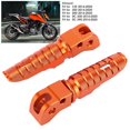 thumbnail image 2 of 1 Pair Motorcycle Modification Accessory Aluminum Alloy Rear Footrests Foot Pegs Fit for 125/250/300 RC200/390 2014+ (Orange), 2 of 2