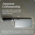 thumbnail image 5 of Shun Classic 7-Inch Vegetable Cleaver, VG-MAX Core with Damascus Stainless Steel Cladding, Pakkawood Handle, 5 of 7