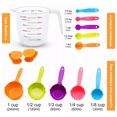 thumbnail image 2 of Juego de Tazas Cucharas Medidora 11pc Multicolores BELUG, 2 of 3