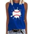 thumbnail image 2 of Wycnly Summer Saving Tank Top for Women Tank Tops Women Basic Fit Breathable Comfy Tank Shirts Fashion Baseball Print Sleeveless Top Girls Sleeveless Shirt, 2 of 4