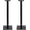 Matte Black - Square Base, variant on Fluance Floor Speaker Stands for Surround Sound and Bookshelf Speakers with Solid Construction, Adjustable Floor Spikes, Rubber Isolation Feet, Cable Management, Square Base - Matte White/Pair