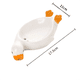 thumbnail image 3 of Jabonera, bonita jabonera con forma de pato y desagüe, jabonera con drenaje automático, bandeja para jabón para ducha o baño, color blanco, 3 of 5