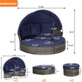 thumbnail image 7 of 5-Piece Outdoor Set, Gray Rattan - Anti-UV, Water-Repellent Fabric - Garden & Outdoor Leisure - Long-Lasting Comfort, 7 of 7