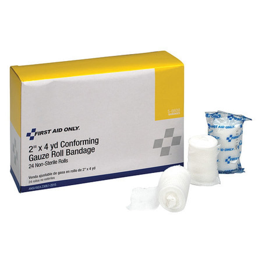 FIRST AID ONLY 56600G Stretch Gauze, NonSterile, No, Gauze, PK24