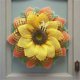 thumbnail image 5 of Corona De Girasoles Para La Puerta Principal Exterior. Guirnalda De Girasoles. Adorno De Pared De Girasoles. Corona De Arpillera. Guirnalda De Girasoles Amarillos. Adornos Festivos De Bienvenida., 5 of 6